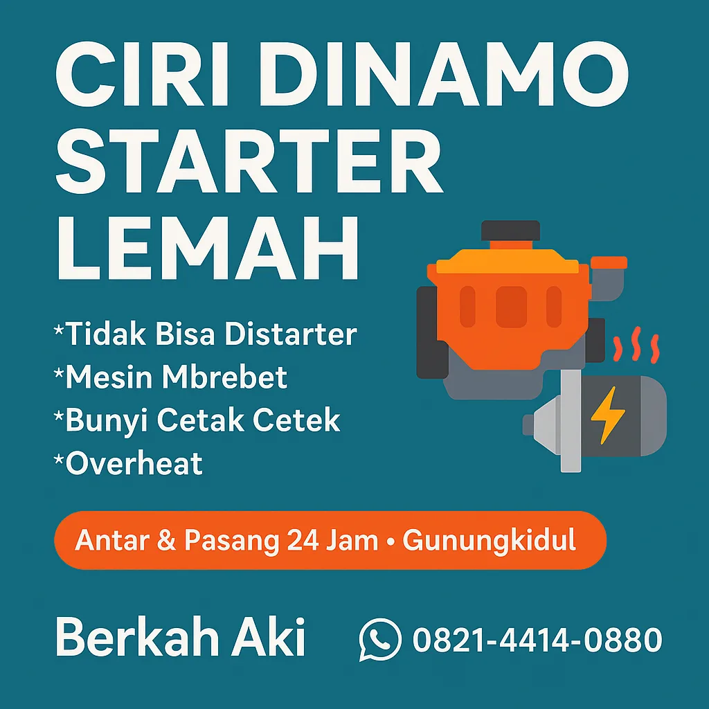 ciri dinamo starter lemah ciri dinamo starter lemah